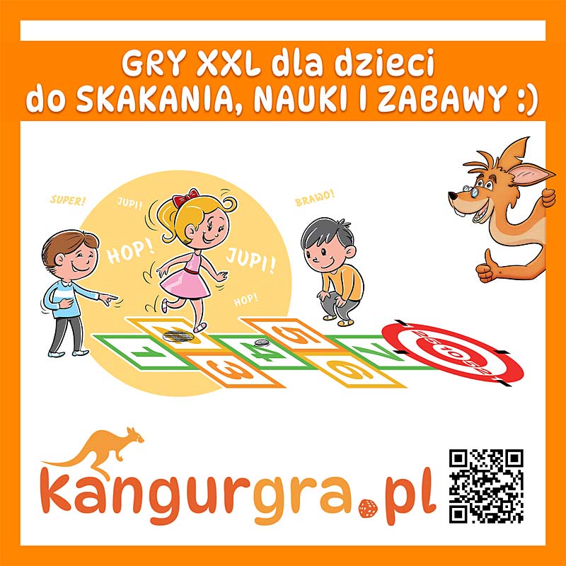 EKOMANIA edukacyjne GRY XXL dla DZIECI do nauki i zabawy KangurGra.pl
