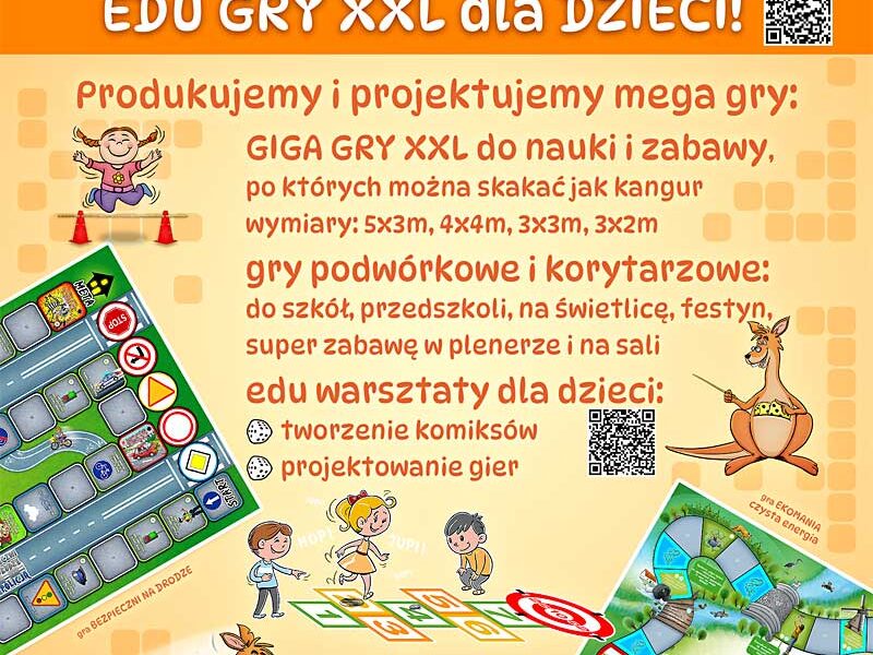 EKOMANIA edukacyjne GRY XXL dla DZIECI do nauki i zabawy KangurGra.pl