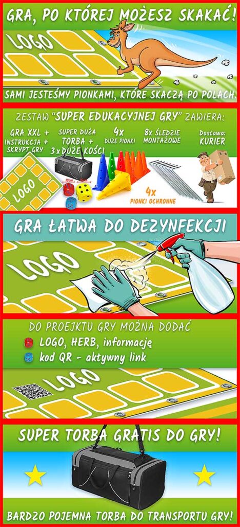 EKOMANIA edukacyjne GRY XXL dla DZIECI do nauki i zabawy KangurGra.pl