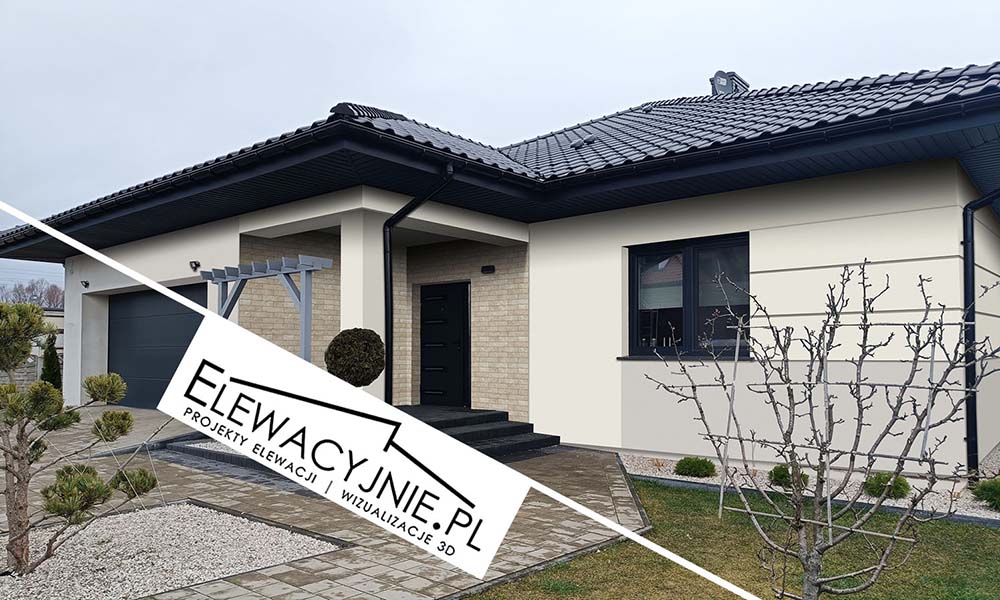 Projekt fasady Twojego domu. Projekty elewacji Elewacyjnie.pl